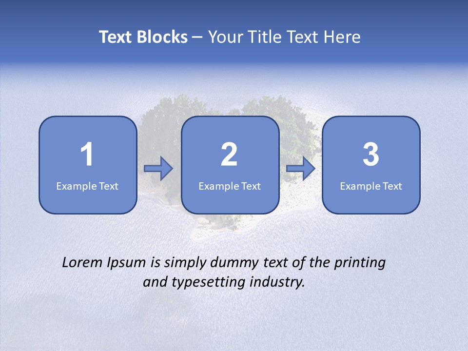 Aerial Beach Remote PowerPoint Template