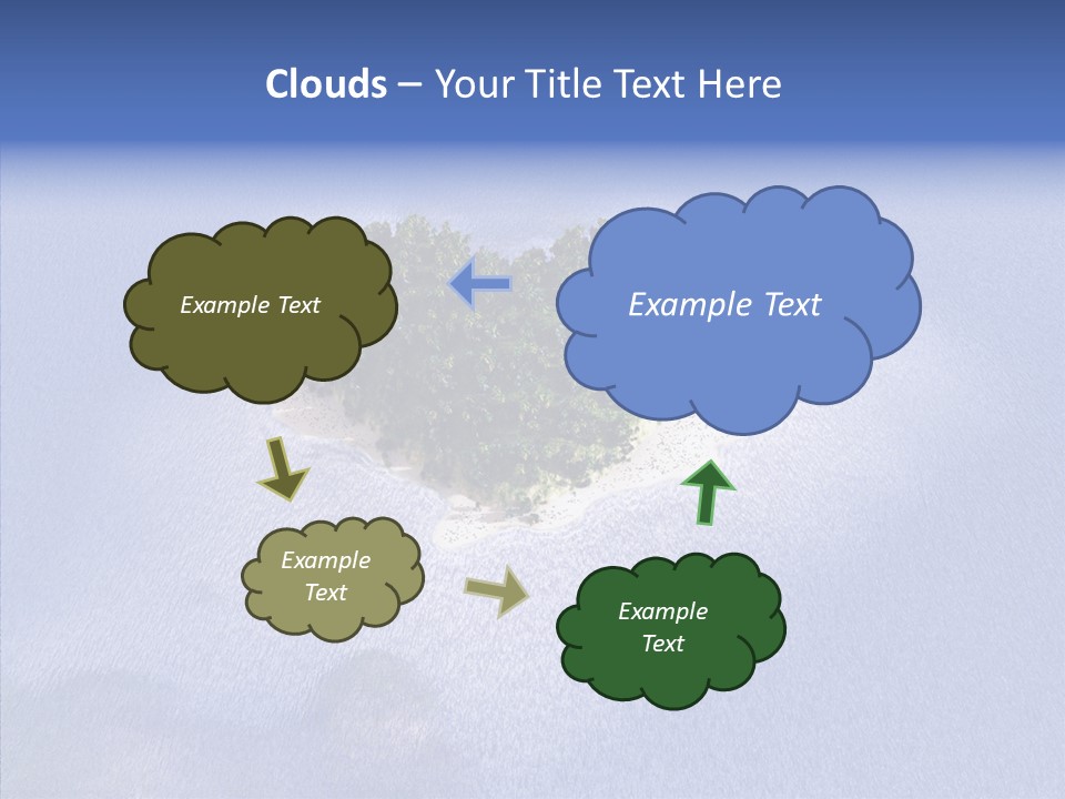 Aerial Beach Remote PowerPoint Template