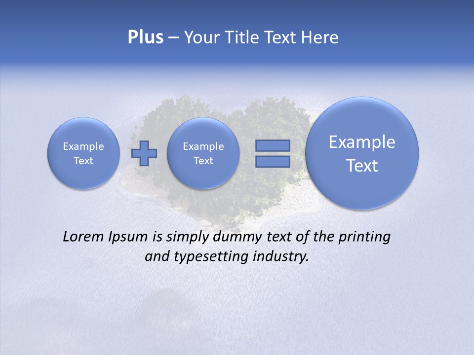 Aerial Beach Remote PowerPoint Template