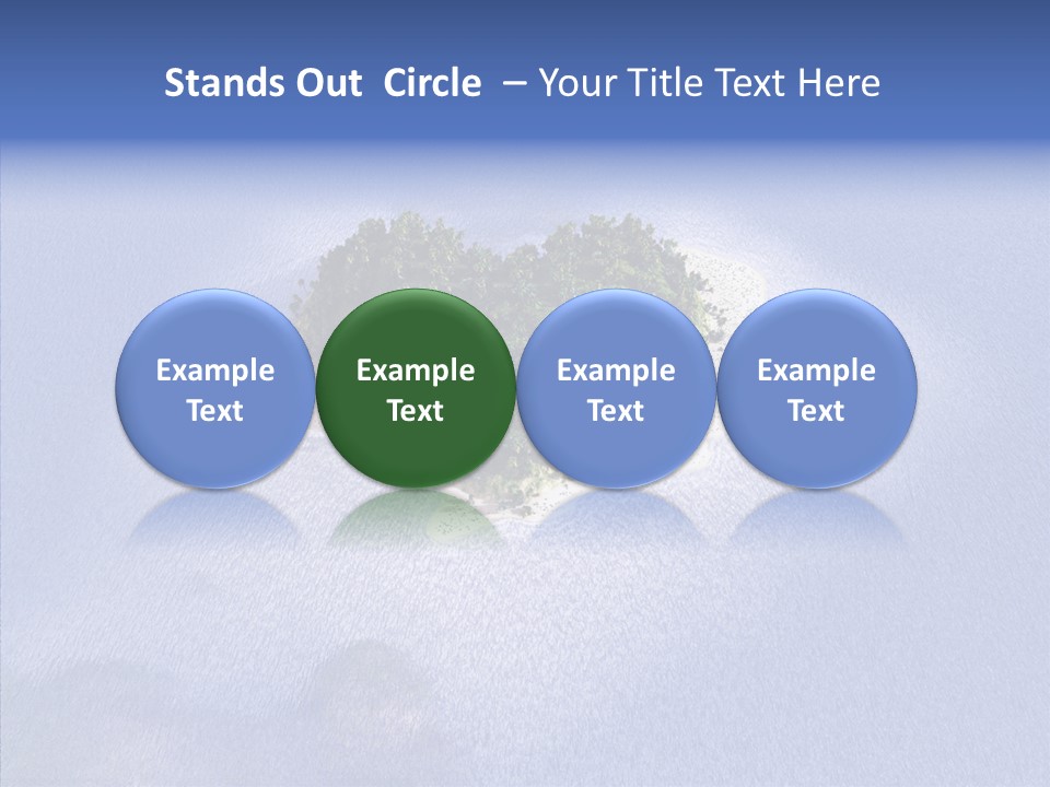 Aerial Beach Remote PowerPoint Template