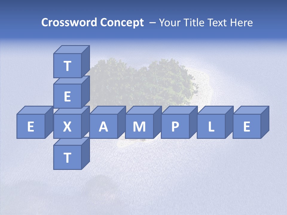 Aerial Beach Remote PowerPoint Template