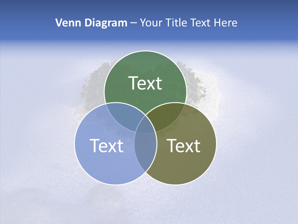 Aerial Beach Remote PowerPoint Template