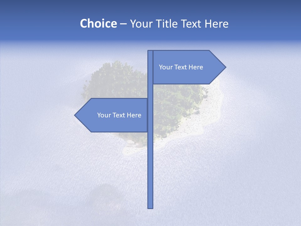 Aerial Beach Remote PowerPoint Template