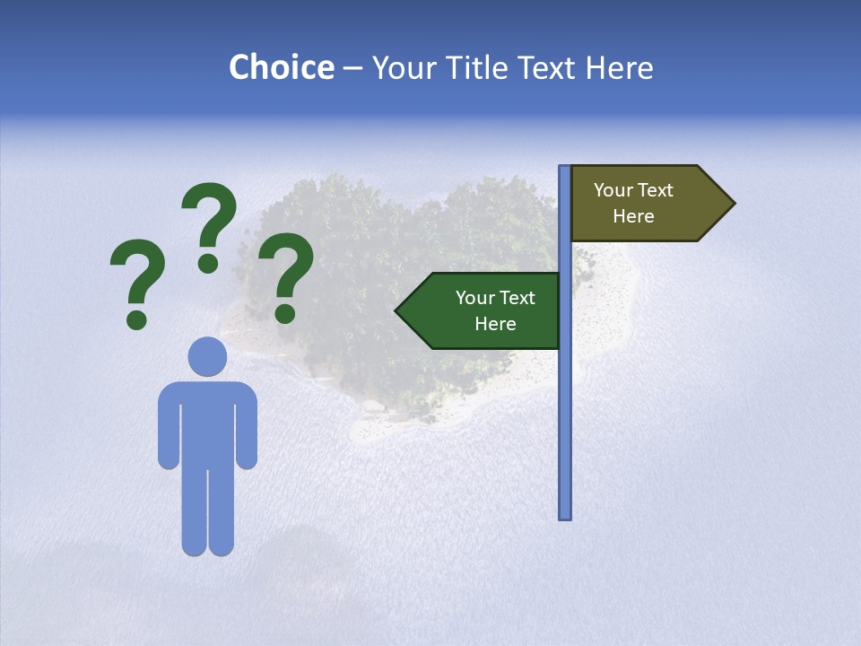 Aerial Beach Remote PowerPoint Template