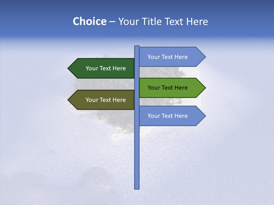 Aerial Beach Remote PowerPoint Template