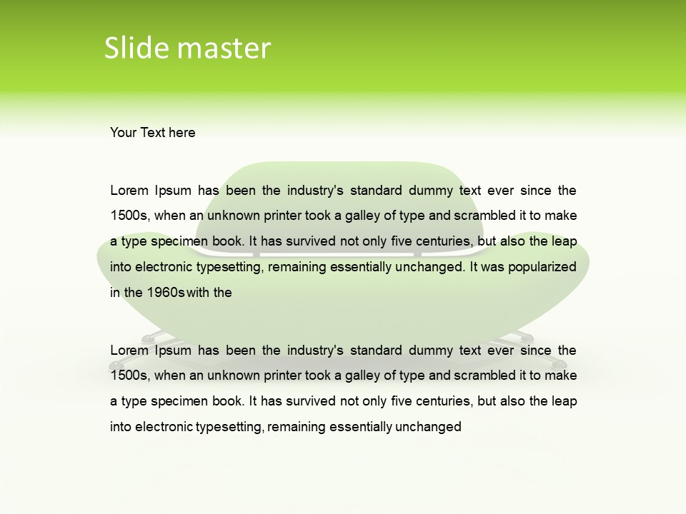 Livingroom Relax Furnishings PowerPoint Template