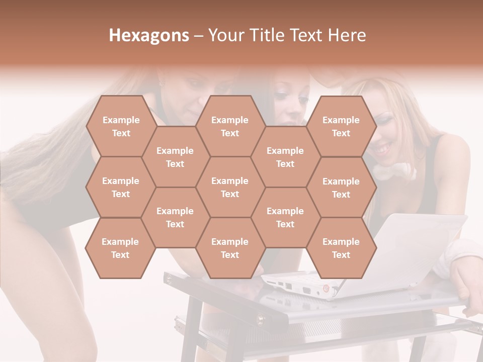 Playful Bunny Female PowerPoint Template