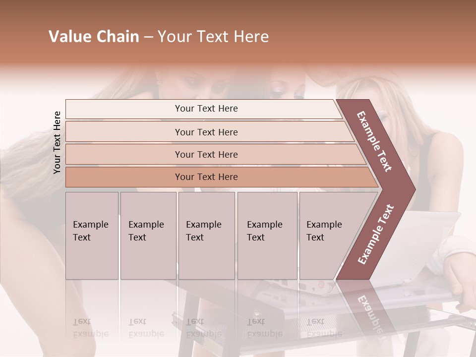 Playful Bunny Female PowerPoint Template