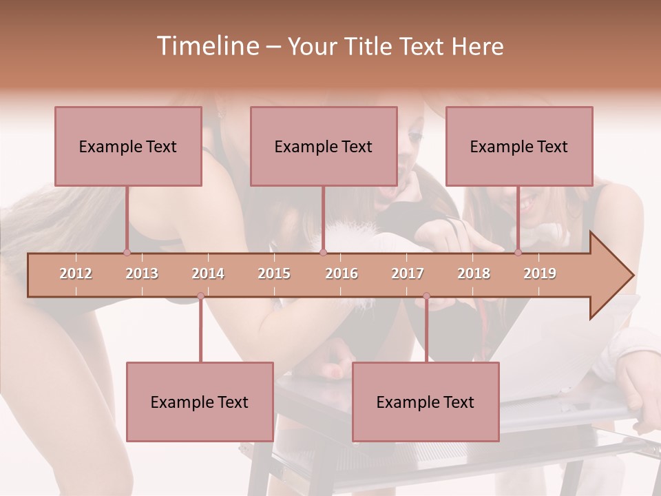 Playful Bunny Female PowerPoint Template