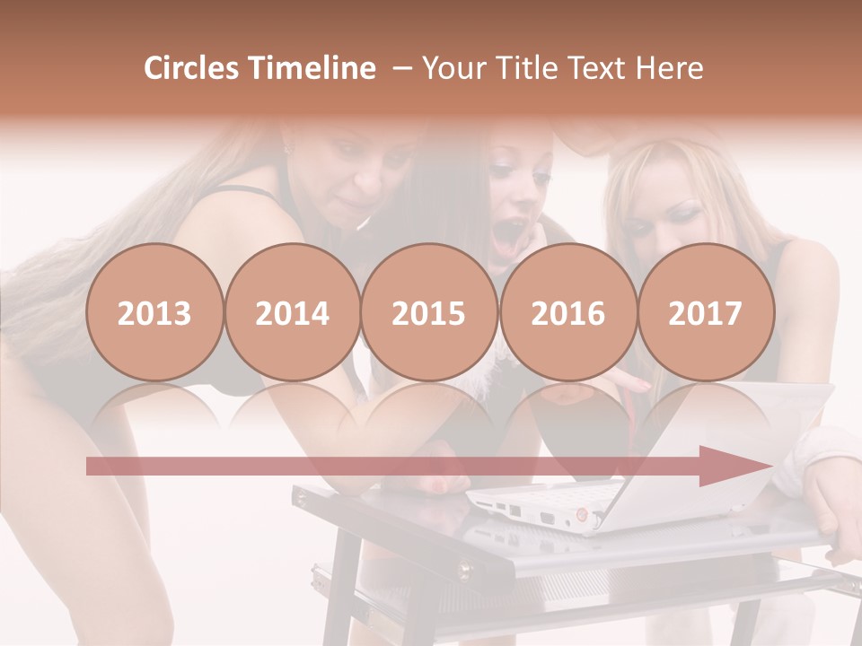 Playful Bunny Female PowerPoint Template