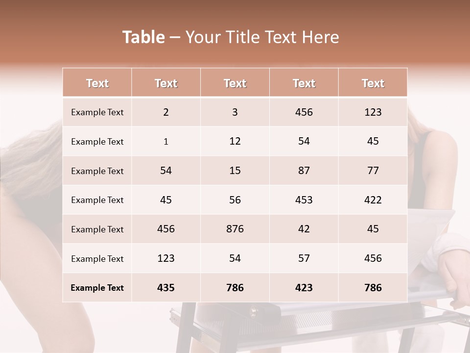 Playful Bunny Female PowerPoint Template