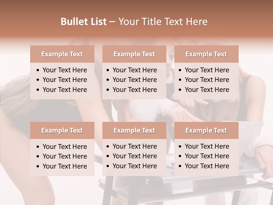 Playful Bunny Female PowerPoint Template