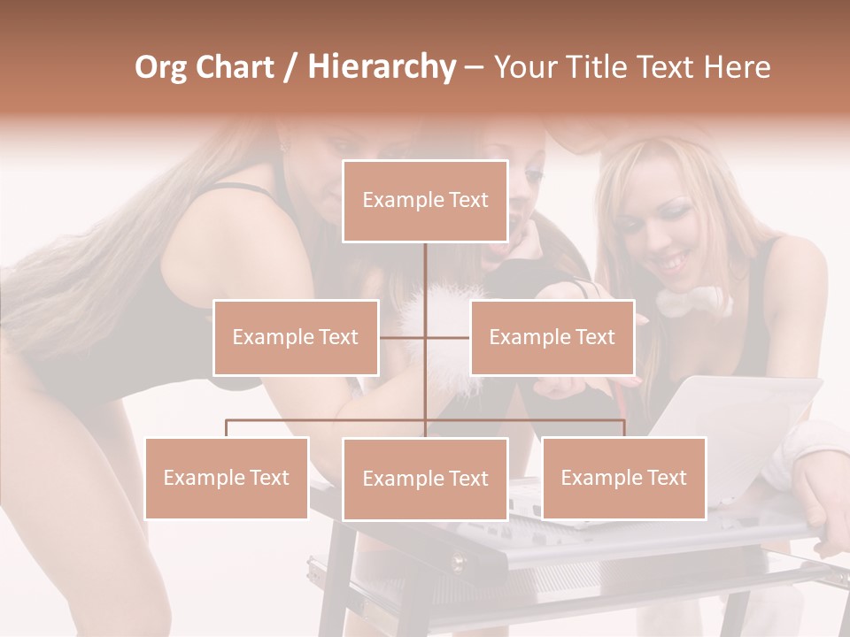 Playful Bunny Female PowerPoint Template