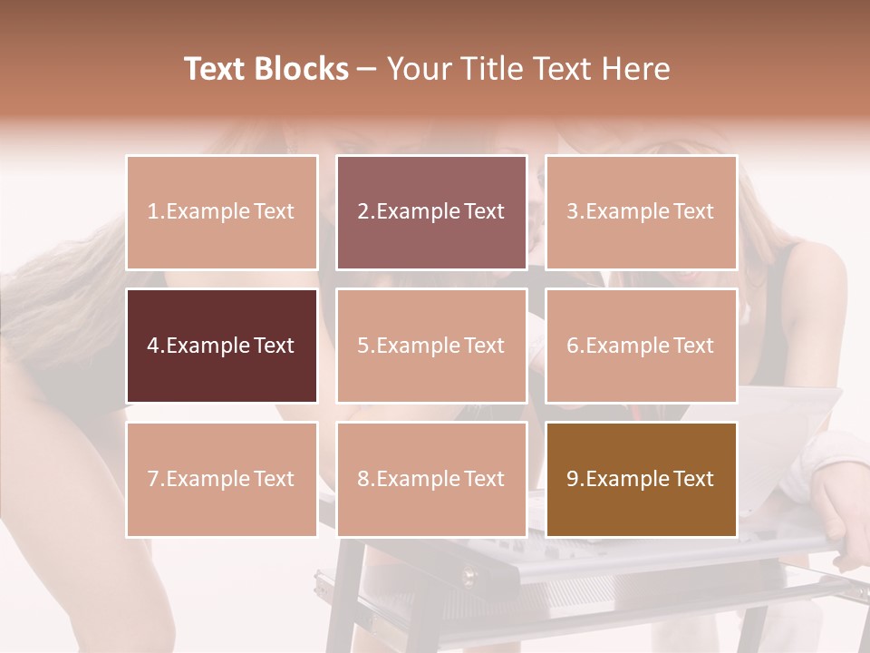 Playful Bunny Female PowerPoint Template