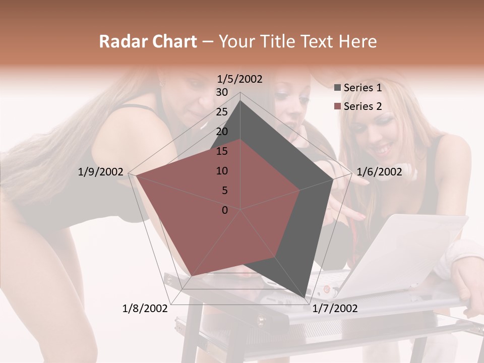 Playful Bunny Female PowerPoint Template