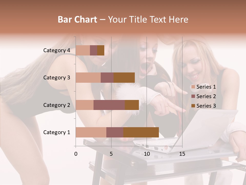 Playful Bunny Female PowerPoint Template