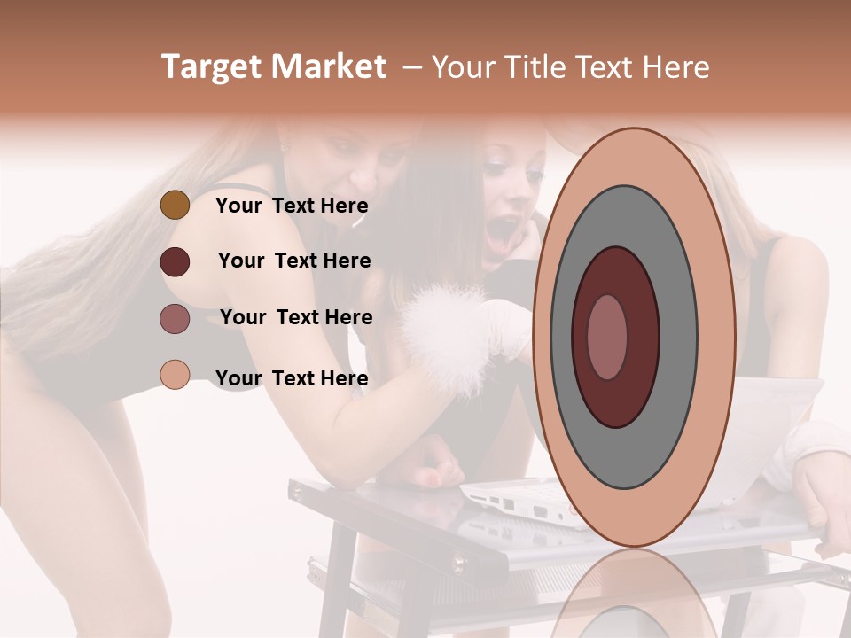 Playful Bunny Female PowerPoint Template