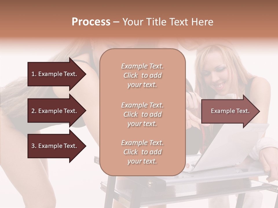 Playful Bunny Female PowerPoint Template