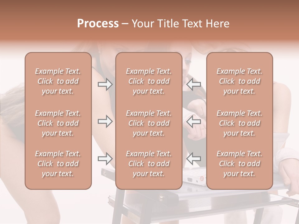 Playful Bunny Female PowerPoint Template