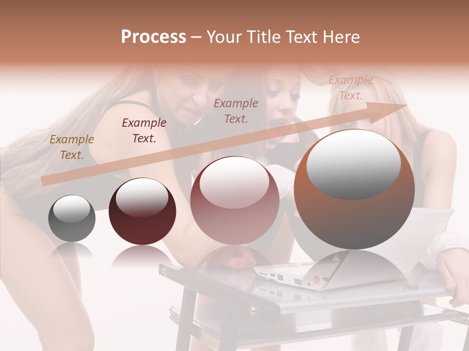 Playful Bunny Female PowerPoint Template