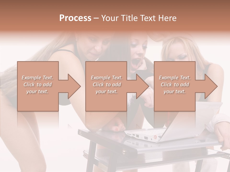 Playful Bunny Female PowerPoint Template