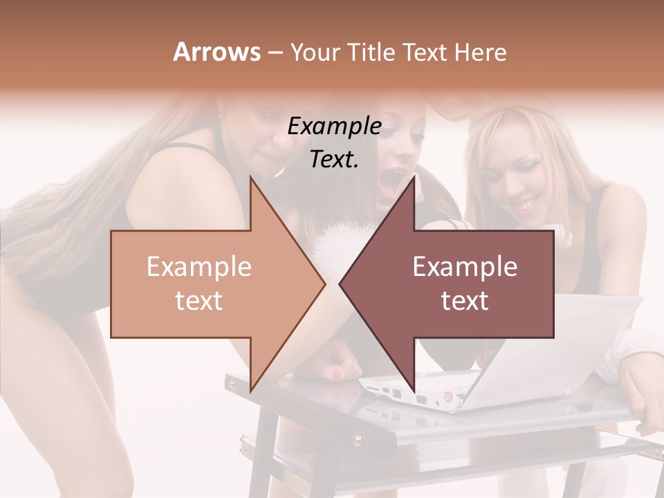 Playful Bunny Female PowerPoint Template