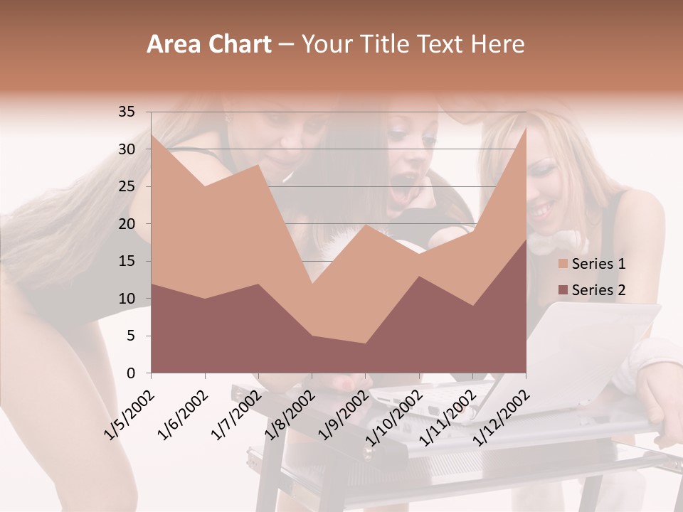 Playful Bunny Female PowerPoint Template