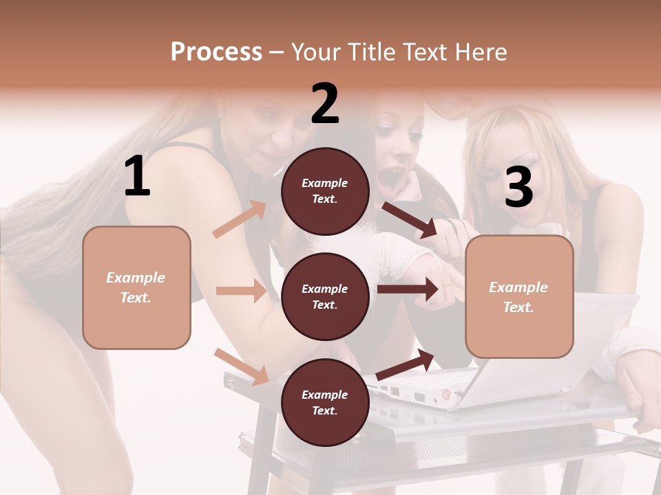 Playful Bunny Female PowerPoint Template