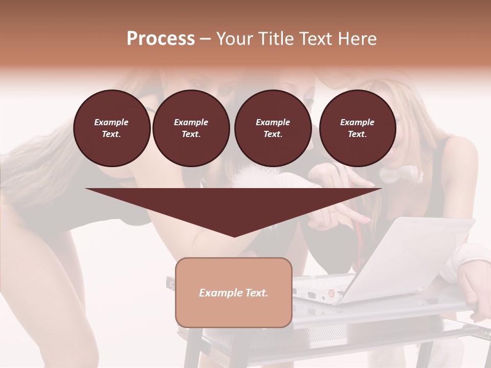 Playful Bunny Female PowerPoint Template