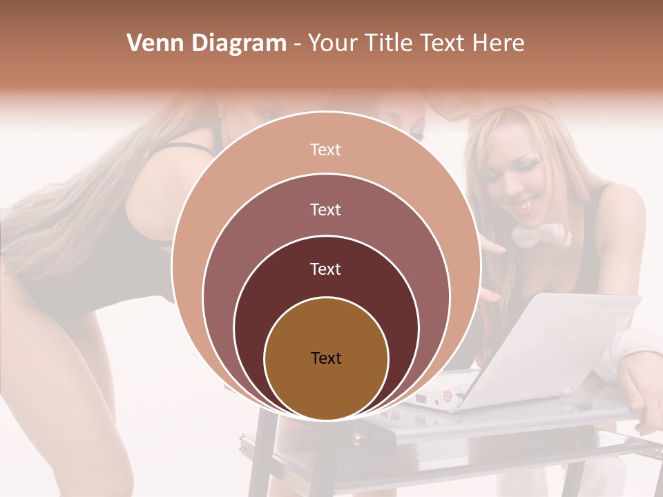 Playful Bunny Female PowerPoint Template