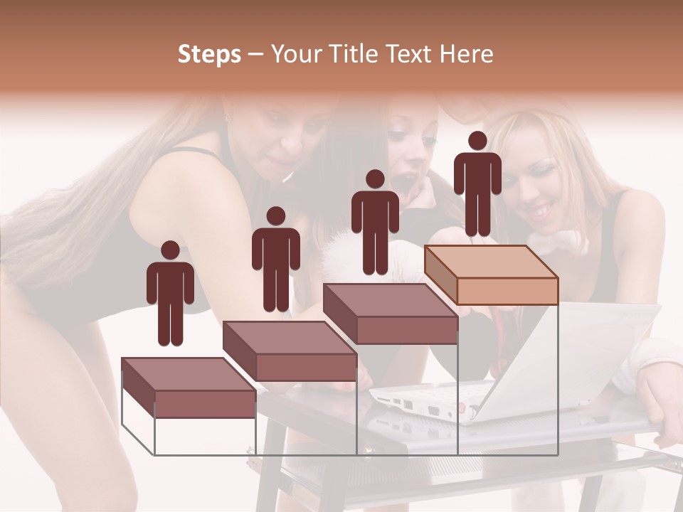 Playful Bunny Female PowerPoint Template