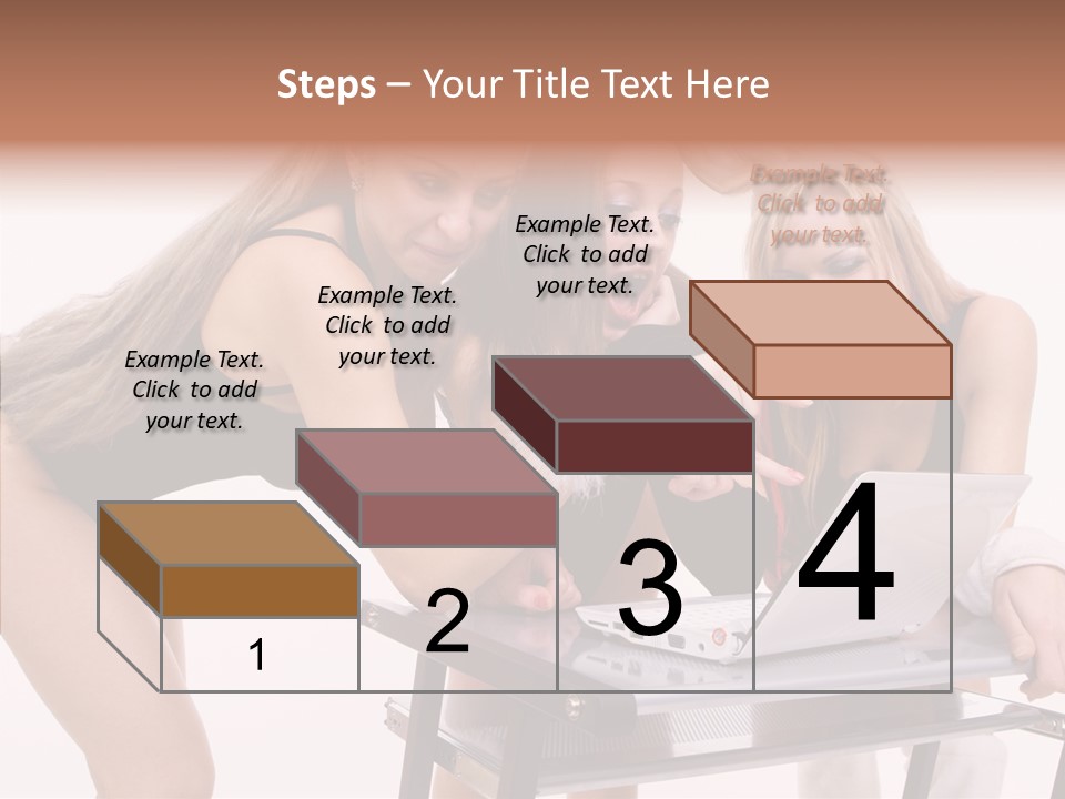 Playful Bunny Female PowerPoint Template