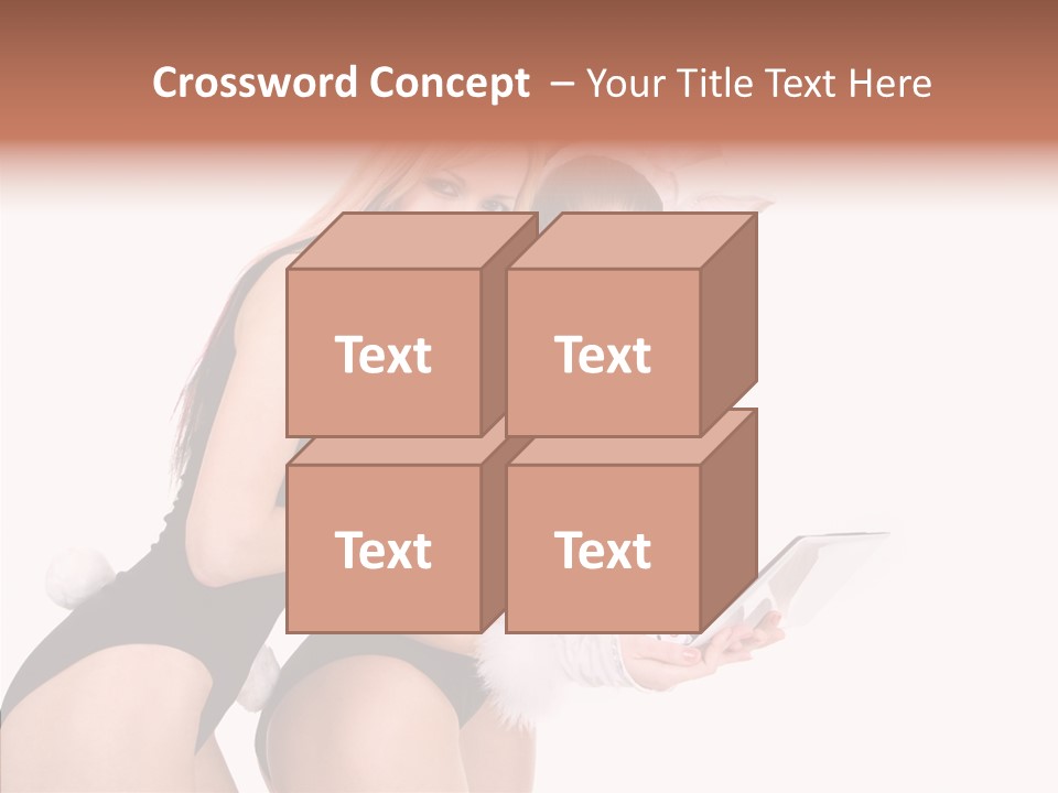 Girl Party Xmas PowerPoint Template