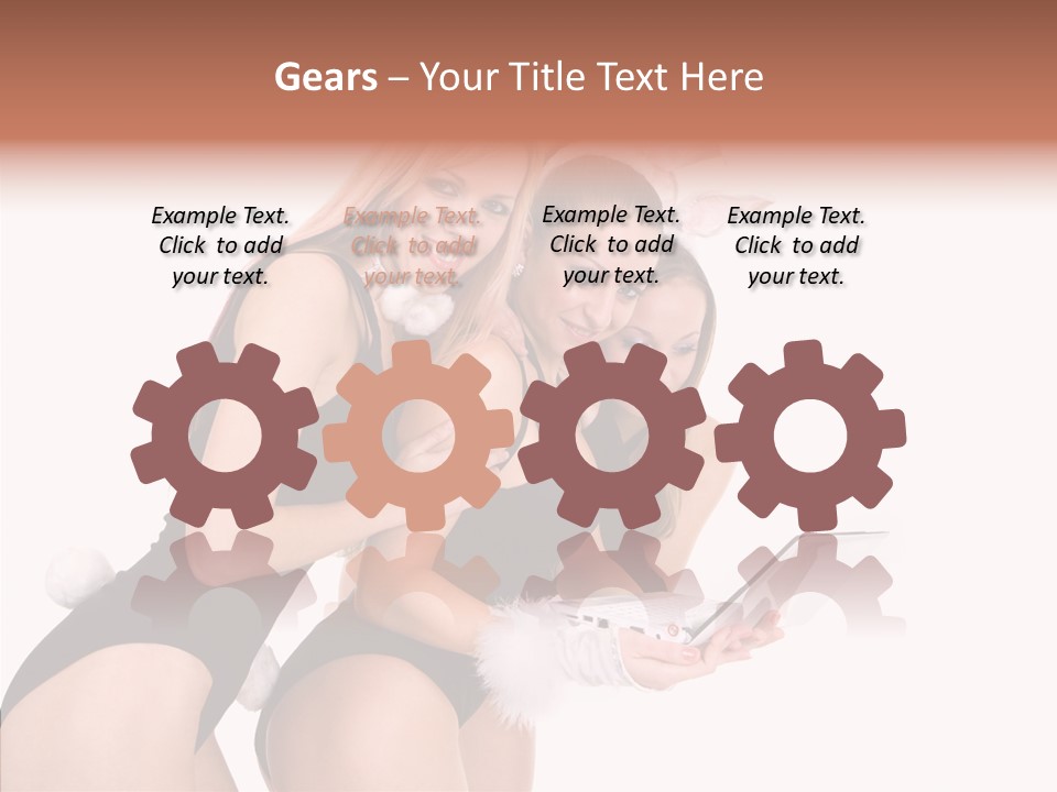 Girl Party Xmas PowerPoint Template