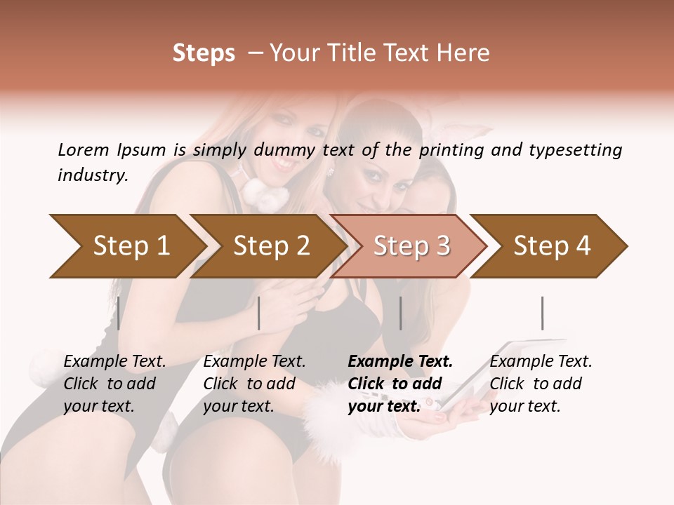 Girl Party Xmas PowerPoint Template