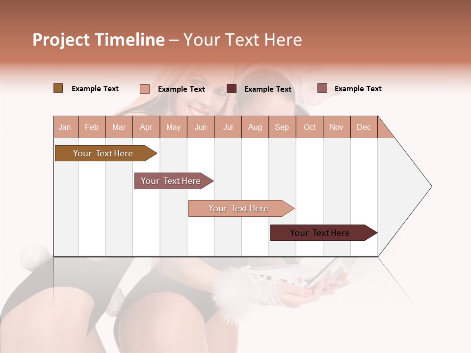 Girl Party Xmas PowerPoint Template