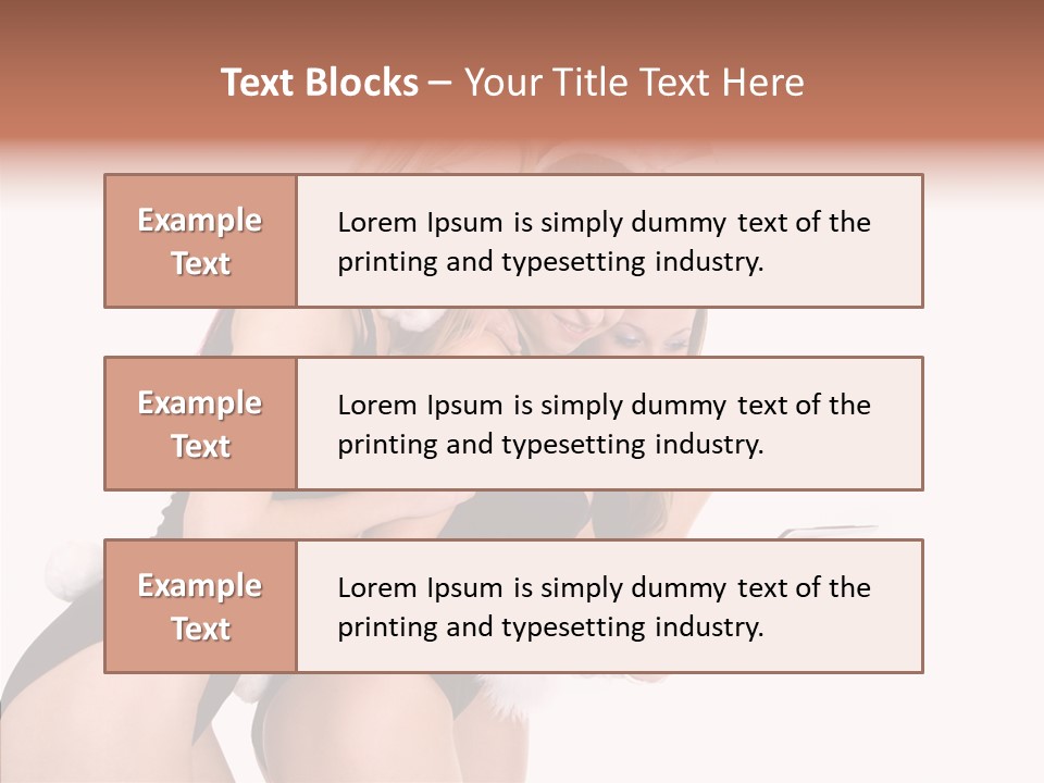 Girl Party Xmas PowerPoint Template