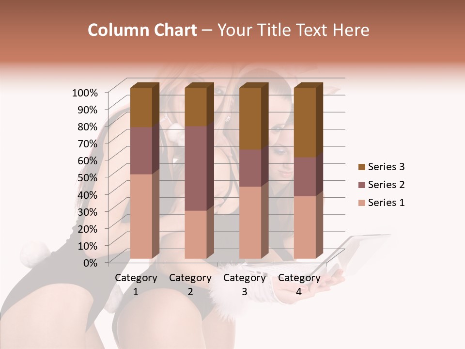 Girl Party Xmas PowerPoint Template