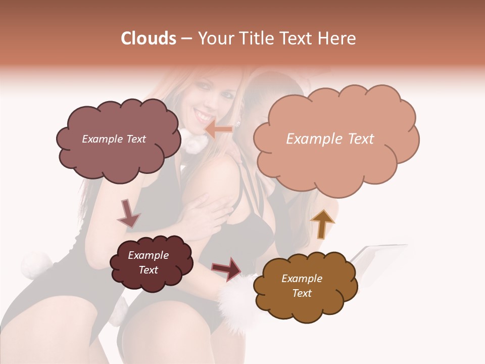 Girl Party Xmas PowerPoint Template