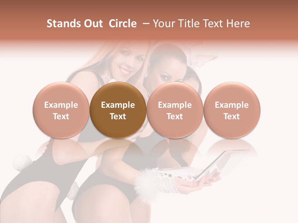 Girl Party Xmas PowerPoint Template