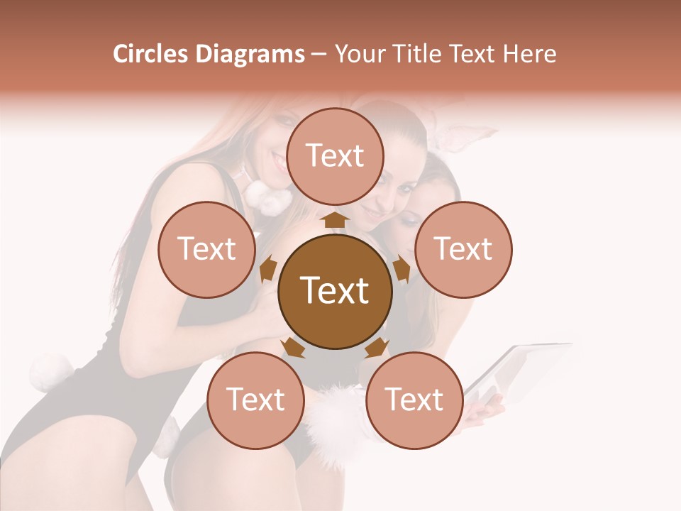 Girl Party Xmas PowerPoint Template