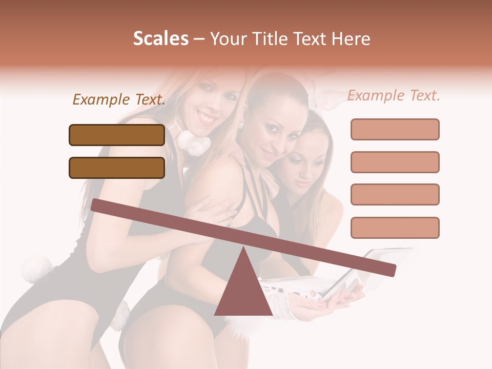 Girl Party Xmas PowerPoint Template