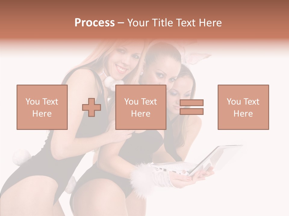 Girl Party Xmas PowerPoint Template