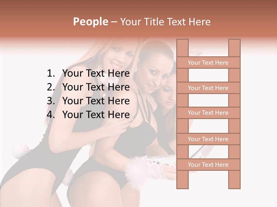 Girl Party Xmas PowerPoint Template