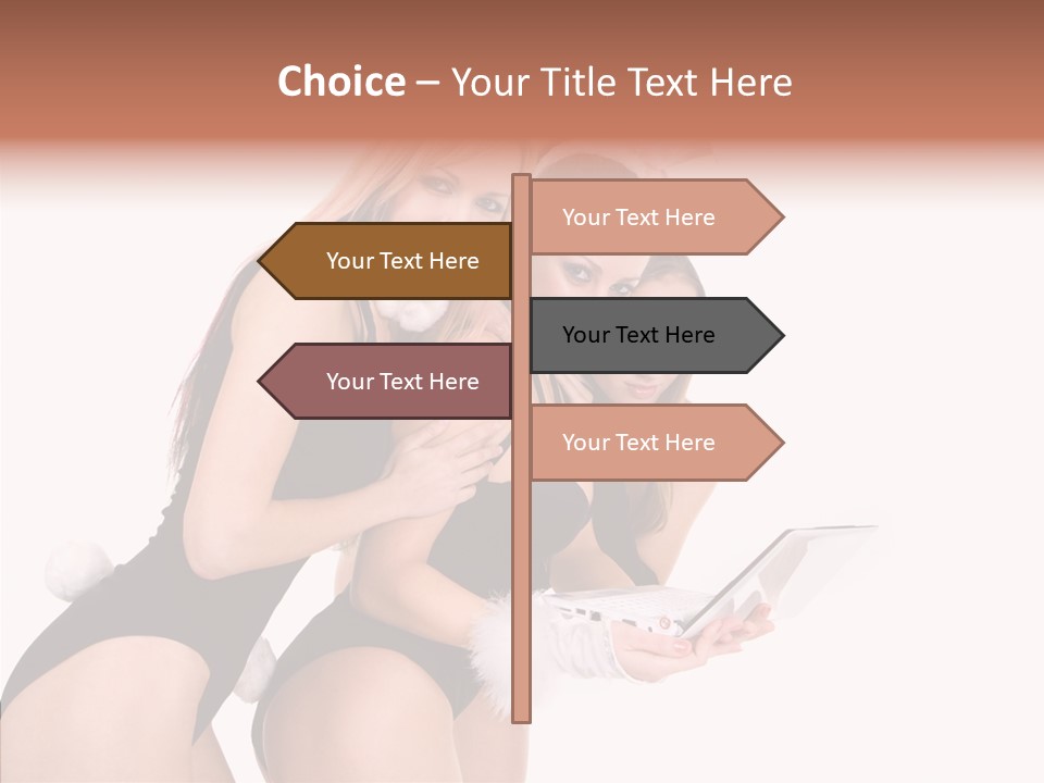 Girl Party Xmas PowerPoint Template