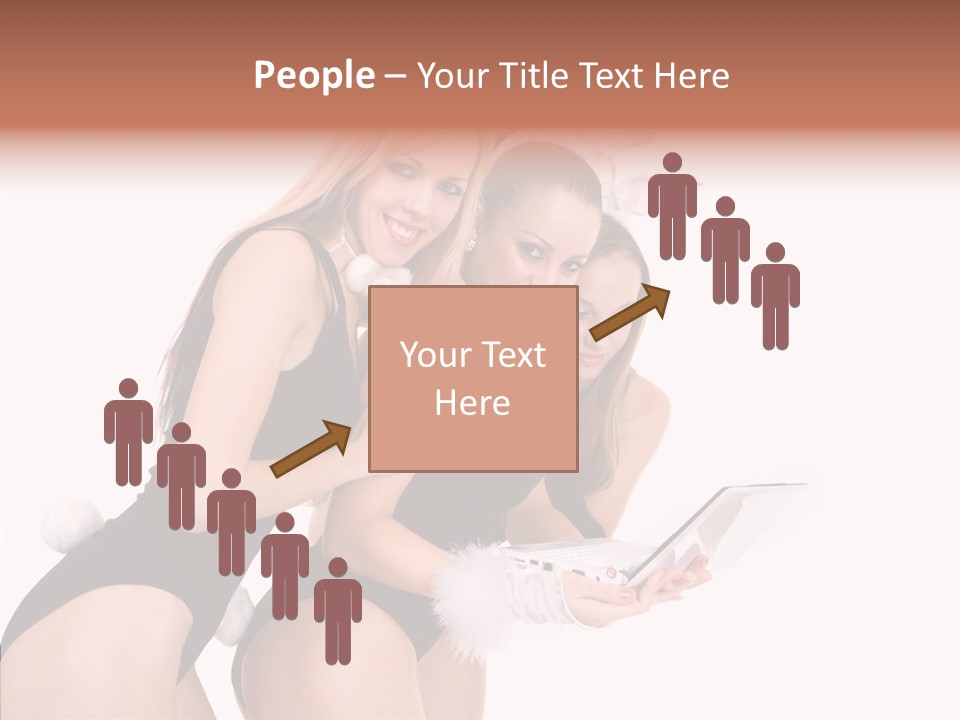 Girl Party Xmas PowerPoint Template