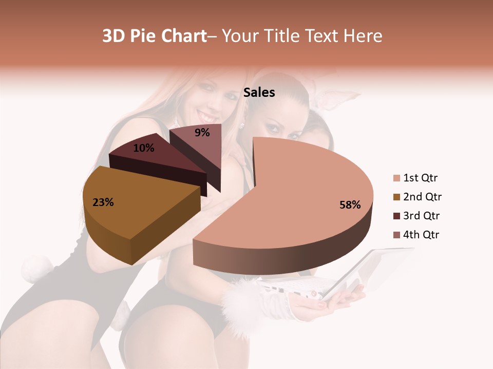 Girl Party Xmas PowerPoint Template