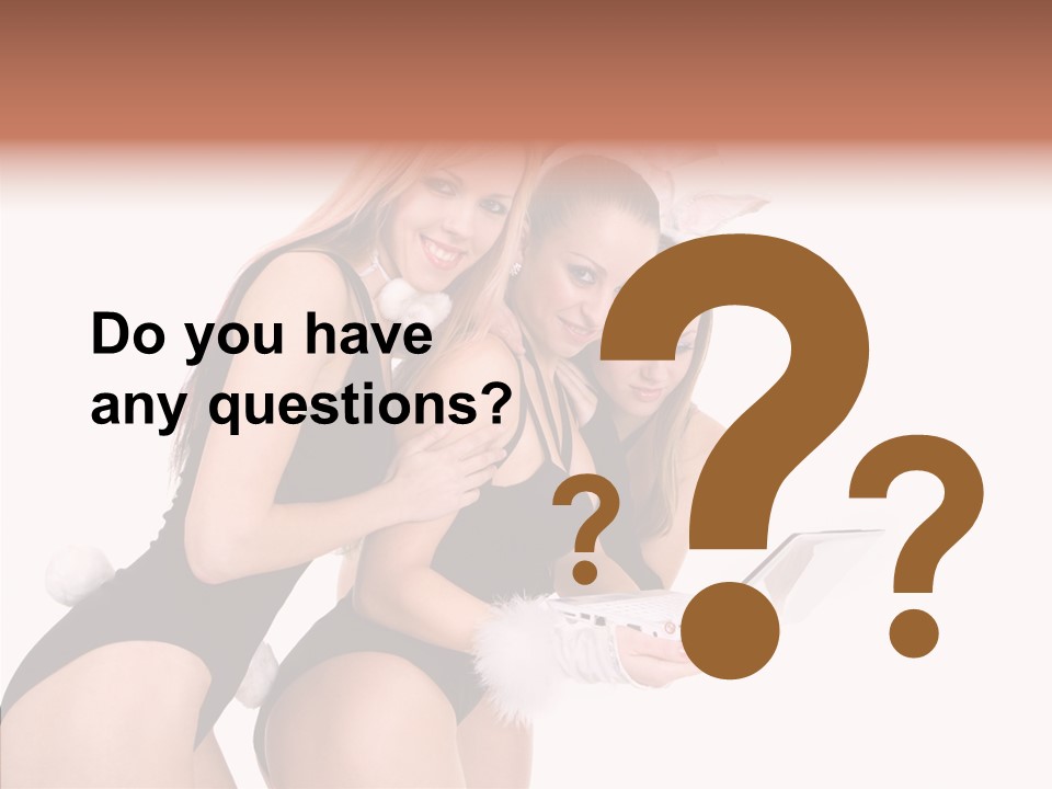 Girl Party Xmas PowerPoint Template