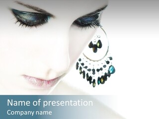 Tranquil Portrait Face PowerPoint Template