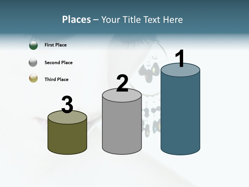 Tranquil Portrait Face PowerPoint Template